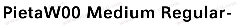 PietaW00 Medium Regular字体转换